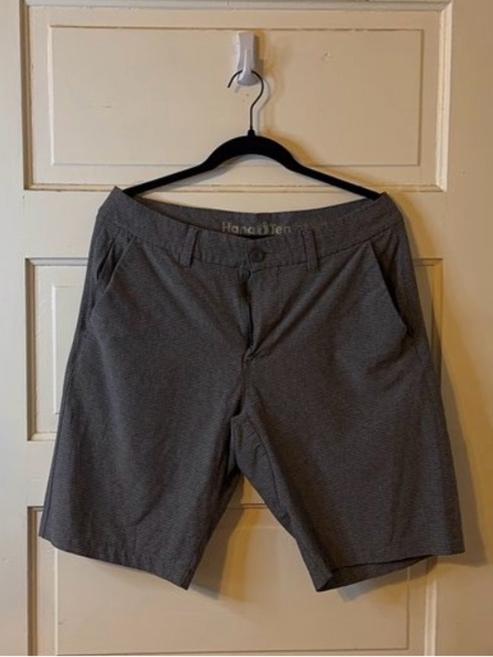 Hanes Men's Gray Flat Front Shorts